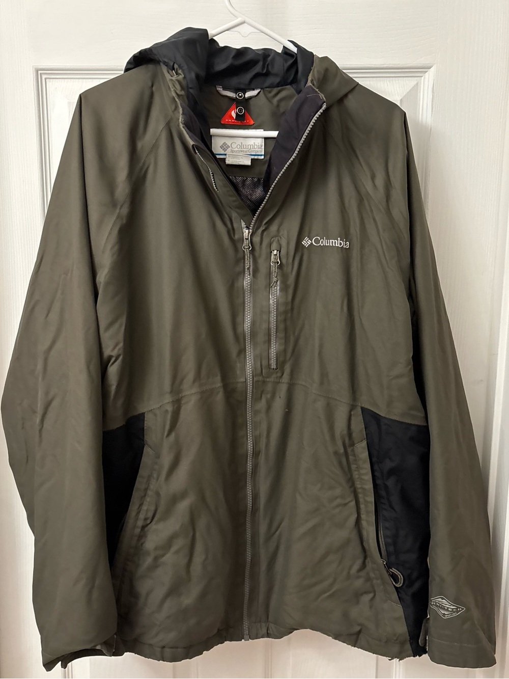 Columbia Mens Black Interchange Jacket. Puffer and/or Windbreaker / Rain size XL